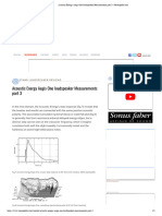 07 Acoustic Energy Aegis One Loudspeaker Measurements Part 3