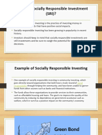 Socially Responsible Investment