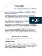 Applications of Adsorption