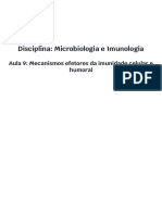 Aula 9 - Mecanismos Efetores Da Imunidade Celular e Humoral