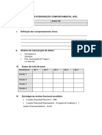 Plano de Intervenção Comportamental