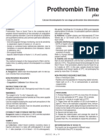 Prothrombin Time Plus en