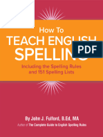 How To Teach English Spelling - John Fulford