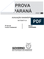 Gabarito Comentado 1 Prova Parana Mat 9ef