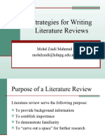 Literature Review Notes