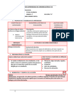 Sesión de Aprendizaje de Comunicación N°01