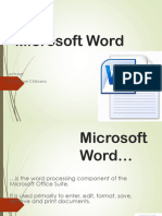 Microsoft Word Pagloryuniversity ICT