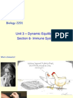 Unit 3 - Dynamic Equilibrium Section 6-Immune System: Biology 2201