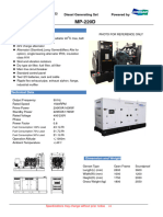 General Features: Diesel Generating Set Powered by