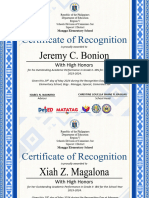 Recognition Certificate 2023-2024