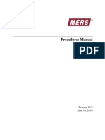 Procedures Manual: Release 19.0 June 14, 2010