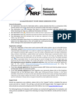 NRF - Information About Online Submission System