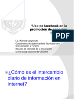 Uso de Facebook en La Promoción de Servicios Turísticos