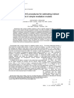 SPSS and SAS Procedures For Estimating Indirect Effects in Simple Mediation Models