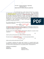 Experiment 5 Partial Molar Quantities1