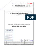 26076-110-GQP-GCQ-00021-00B Inspection and Test Plan (ITP) Painting For Crude Oil Tank (420-T-01A-B)