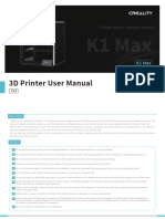 K1 Max: 3D Printer User Manual