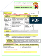 Ses-Lun-Com-Leemos Un Texto de Recomendación