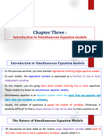 Econometrics II Chapter THREE 2024