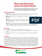 Cash Flow and Financial Management On Dairy Farms