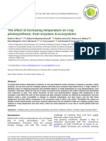 The Effect of Increasing Temperature On Crop Photosynthesis