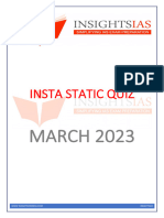 INSTA March 2023 Static Quiz Compilation