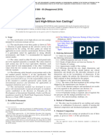 ASTMA518A518M 99 (2018) StandardSpecificationforCorrosion ResistantHigh SiliconIronCastings