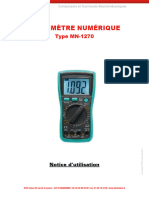 Multimetre Numerique mn1270 Notice 00