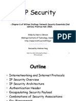 IP Security: - Chapter 6 of William Stallings. Network Security Essentials (2nd Edition) - Prentice Hall. 2003