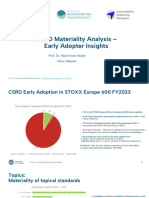 CSRD Materiality Analysis - Early Adopter Insights