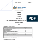 Teacher Business Studies Grade 11 Notes Chapter 15