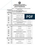 Cronograma Ensino Reumato 2024turma A