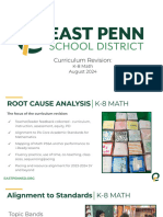 Curriculum Revision - Board Presentation August 2024