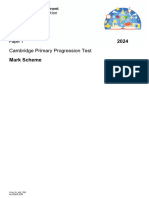 Cambridge Primary Progression Test Science 2024