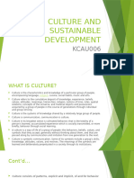 Culture and Sustainable Development