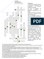 Cruzadinha Variação Linguística