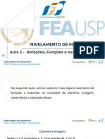 Nivelamento de Matemática - Aula 2 - Relações, Funções e Suas Equações