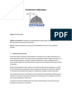 Procedimiento Trabajo Seguro SOCOVADAN