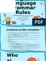 English Language Grammar Rules - by Slidesgo