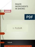 Major Ingredients in Baking