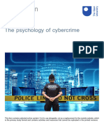 The Psychology of Cybercrime Printable