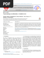 Nanotechnology in Orthodontics: A Detailed Review: IP Indian Journal of Orthodontics and Dentofacial Research