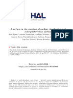 A Review On The Coupling of Cooling, Desalination and Solar Photovoltaic Systems