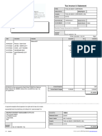 Tax Invoice & Statement: MR P Naidoo