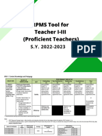 Annex A1 RPMS Tool For Proficient Teachers SY 2022 2023