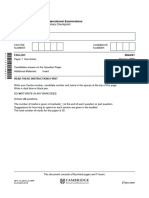 October 2018 CAIE P1 Mark Schemes 0844 English Cambridge Primary Checkpoint - The Aztecs