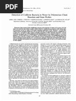 Bej Et Al 1990 Detection of Coliform Bacteria in Water by Polymerase Chain Reaction and Gene Probes