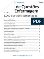 Banco de Questões FGV (1000 Quetões de Enfermagem Comentadas)