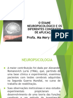 Aula 1-O Exame Neuropsicológico e Os Diferentes Tipos de Diagnóstico