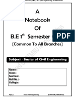 Basics of Civil Engineering Notes